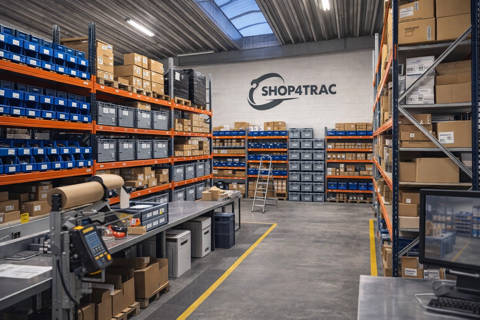 Miejsce pracy i proces pakowania Shop4Trac