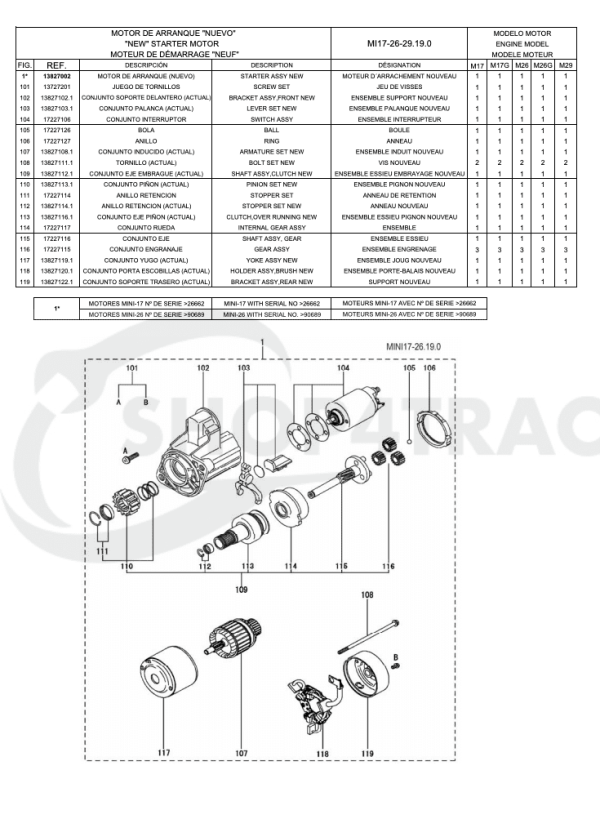 Silnik rozruchowy Mitsubishi L3E – Vetus M3.28 &amp; Solé Diesel (jakość OEM)