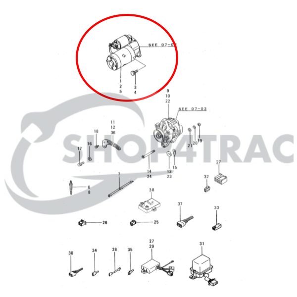 Silnik rozruchowy Mitsubishi L2A / L2E / L3A / L3E – Silnik morski Vetus &amp; Solé Diesel