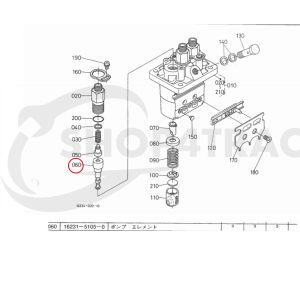 Tłok / element wtryskowy Beta Marine Beta 28 / Beta 30 – Nanni N3.30 – Universal M-25XPB