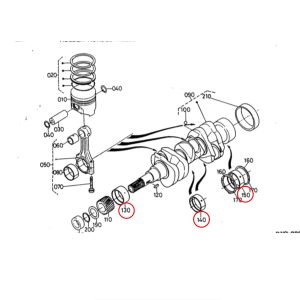 Zestaw łożysk głównych – Beta Marine Beta 10 / Beta 14 / Beta 20 | Nanni N2.10 / N2.14 / N3.21
