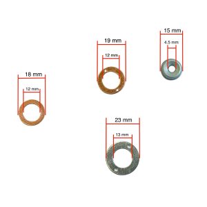 Zestaw uszczelek rozpylacza (3-częściowy) – Beta Marine Beta 10 · 14 · 20 | Nanni N2.10 · N2.14 · N3.21