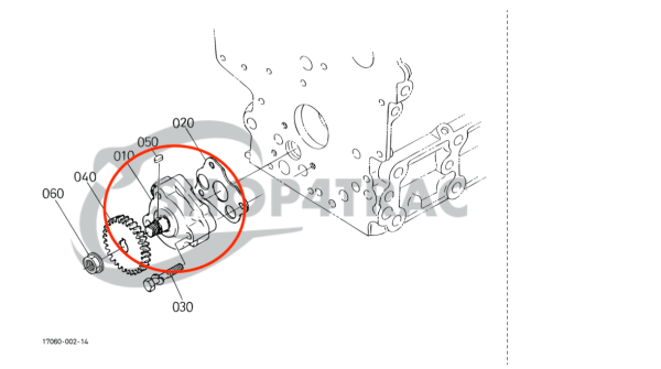 Pompa oleju – Beta Marine Beta 10 / 14 / 20 | Nanni N2.10 / N2.14 / N3.21