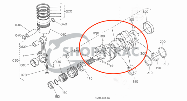 Wał korbowy Beta Marine Beta 30 – Nanni N3.30