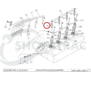 Świeca żarowa (M8) – Beta Marine Beta 10 · 14 · 20 | Nanni N2.10 · N2.14 · N3.21