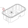 Uszczelka miski olejowej Solé Diesel Mini 44 | Mini 55 – Vetus M4.15 | M4.17 – Craftsman Marine CM4.42 – JF Marine Power JF15