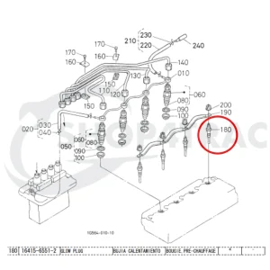 Świeca żarowa Beta Marine Beta 43 | Beta 50 – Nanni 4.105 HE | N4.50