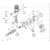 Zestaw łożysk głównych Beta Marine Beta 28 | Beta 30 | Beta 35 | Beta 38 – Nanni N3.30 | N4.38 – Universal M-25XPB | M-35B