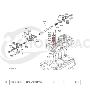 Uszczelki zaworów Beta Marine Beta 35 | Beta 38 – Nanni N4.38 – Universal M-35B