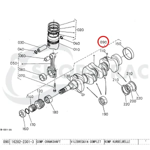 Wał korbowy Beta Marine Beta 38 | Beta 45T – Nanni N4.38
