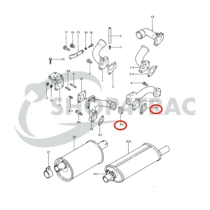 Uszczelka kolektora wydechowego Solé Diesel Mini 14