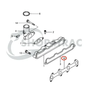 Uszczelka kolektora wydechowego Solé Diesel Mini 32 | Mini 34 – Vetus M4.14 – Meiki M4DM