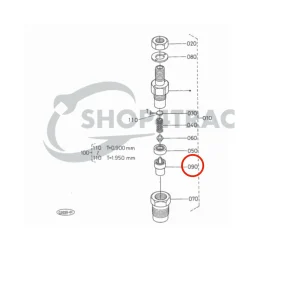 Dysza rozpylacza Beta Marine Beta 50 – Nanni N4.50 (typ DN0PD80)