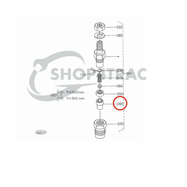 Dysza rozpylacza Beta Marine Beta 50 – Nanni N4.50 (typ DN0PD80)