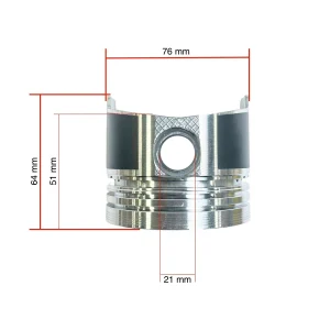 Tłok 21mm Solé Diesel Mini 11 | Mini 17 | Mini 26 – Vetus M2.06 | M3.09 | M3.28 – Craftsman Marine CM2.16 | CM3.27 – JF Marine Power JF6-1500
