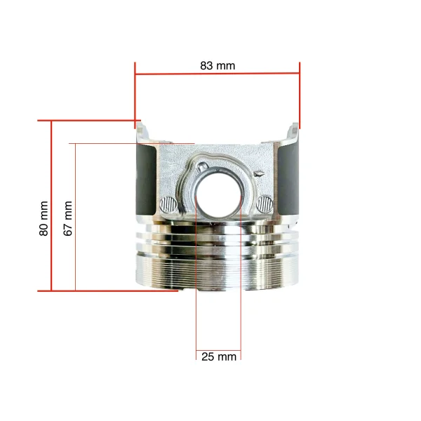 Tłok Beta Marine Beta 45 – Nanni N4.40 | 4.150 HE | 4.200 HE | 4.200 TD (83 mm, IDI)