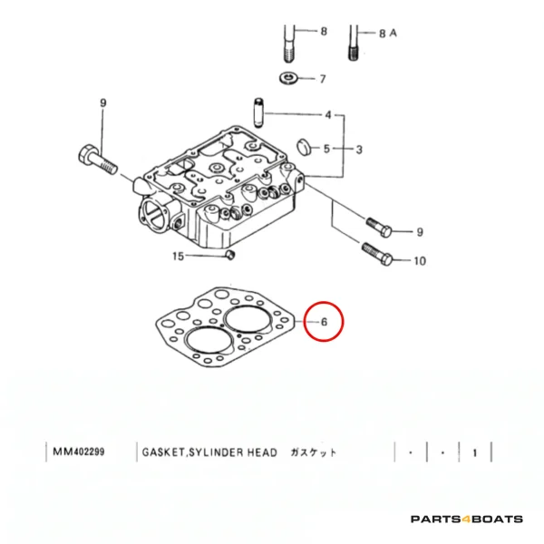 Uszczelka głowicy Solé Diesel Mini 14