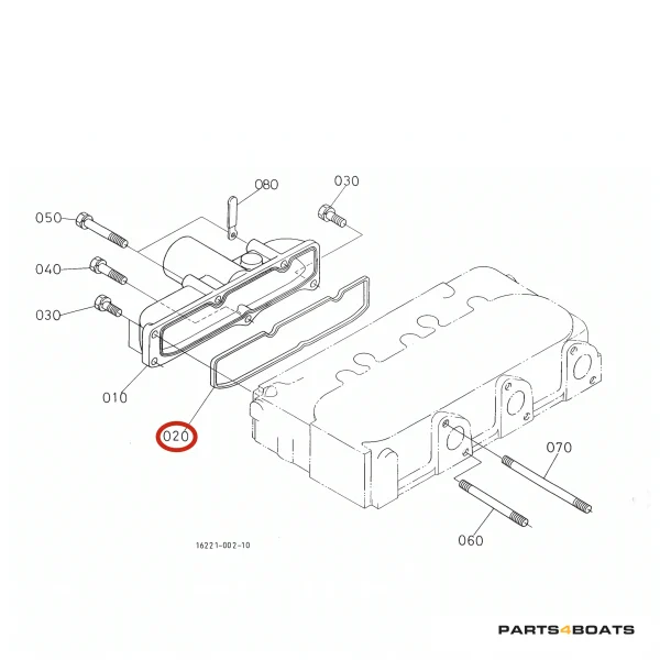 Uszczelka kolektora dolotowego Beta Marine Beta 30 – Nanni N3.30
