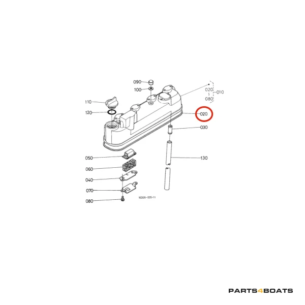 Uszczelka pokrywy zaworów Beta Marine Beta 35 | Beta 38 – Nanni N4.38 – Universal M-35B