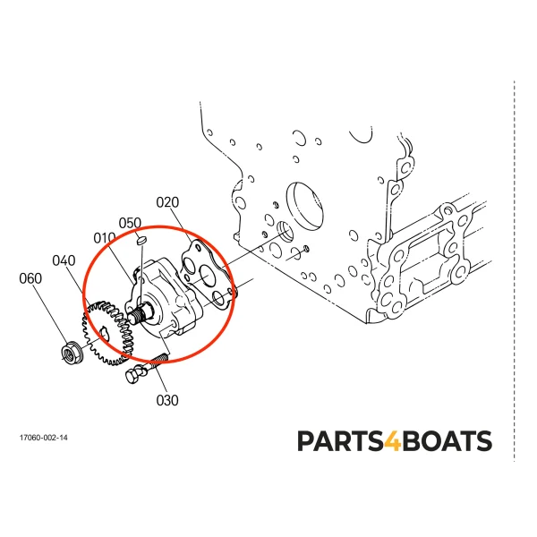 Pompa oleju – Beta Marine Beta 10 / 14 / 20 | Nanni N2.10 / N2.14 / N3.21